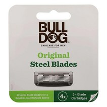 Bulldog Mens Skincare and Grooming 남성용 오리지널 면도날 리필 4개입, Original_8 Count (Pack of 1)