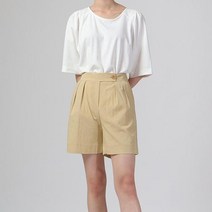 빅사이즈 108 데일리린넨밴딩숏팬츠 DMDF026