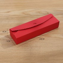 샌드위치 케이스 토스트 박스 포장 크래프트 종이 상자 쿠키 누가 골판지 재료 월병 선물 긴 컵 케이크, [04] 10pcs red