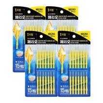 페리오 치간칫솔 I자형 MICRO(0.4mm) 15개입 4개, 단품