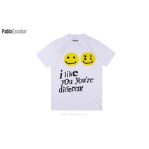 남성 티셔츠 19SS CPFM XYZ Tshirt 낙서 미소 얼굴 CPFMXYZ WWCD I LIKE YOU 카니 예 웨스트 힙합 Streetwear 티 CPFM 티셔츠 남성 여성
