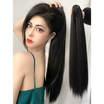 인모 붙임머리 노팁 가발 미용 헤어 염색 연장 컬러, 상세 페이지 참고, 라이트 브라운(그리퍼 스타일) 50cm