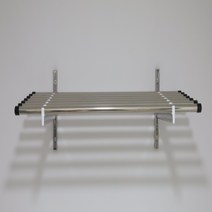 아텍스 시스템 다용도 벽선반 올스테인레스 국내제작, 43cm(7봉), 1단, 70cm