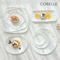 코렐 블루엘레강스 빈티지 2인 4인 6인 10인 혼밥 신혼 그릇 세트, 12냉면기