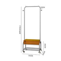 옷걸이행거 튼튼한 철제행거 의류 매장용 옷가게 행거, 공식 표준, 스테인레스 오렌지