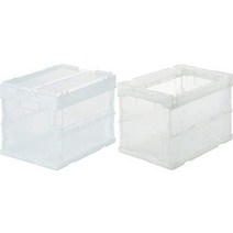 [정품] trusco tr-sc20-bk 접이식 용기 skelcon 투명 검정 6.3gal(20l) 뚜껑 포함, 투명한, 컨테이너 + 컨테이너 tr-s20-tm