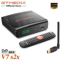 위성 TV 수신기 gtmedia v7 s2x dvb-s2 avs + vcmacm fhd 1080p (usb wifi 포함) gtmedia v7s2x 디지털 업그레이드 v7s, v7 s2x 와이파이, 나는 플러그
