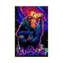 Monkey Mushroom Non flocked Blacklight Poster 24