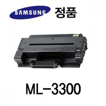 삼성정품 ML-3300 흑백 레이저프린터 토너 검정, 1개
