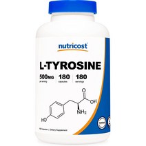 뉴트리코스트 L-티로신 500mg 캡슐 글루텐 프리, 180개입, 1개