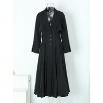 IEQJ 2023 봄 트렌치 코트 허리 컷 솔리드 자카드 린넨 코튼 빅 스윙 싱글 브레스트 자켓 여성 의류 3W6617