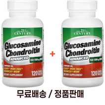 21세기 글루코사민 콘드로이틴 msm 1500mg 120정 x2팩, 2개