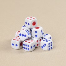 문구존 주사위 12세트1.2cm 보드게임주사위 주사위게임 정육면체주사위 테이블게임주사위 학습교구 다면체주사위 플라스틱주사위, 단품