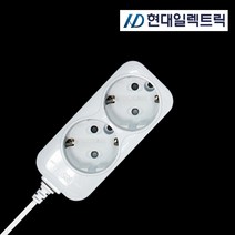 현대일렉트릭 이동식 멀티콘센트 멀티탭모음 2구1.5m 2m 3m 5m 10m 멀티탭 전선형, 1개, 1.5m