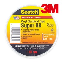 PGM*^몰3M Scotch Super 88 비닐 전기 절연 테이프 19mmx20M 방수 보수재 배관재 파이프재 부식방지 보수용^^췤pgm, a^^옵션없슴