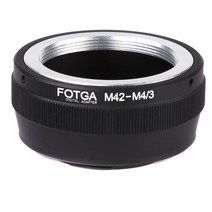 fotga 어댑터 링 미러리스 카메라 slr 카메라 액세서리 m42 렌즈-마이크로 43 마운트 카메라 올림푸스