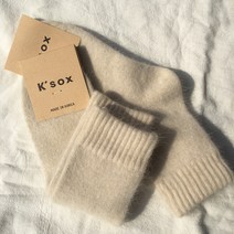 앙고라 울니트 골지 따뜻한 여자 겨울 패션양말