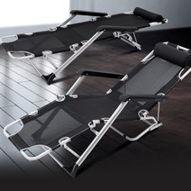 조아캠프 릴렉스 침대의자 특대형, 네이비, 2개