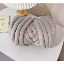 벨벳 자이언트얀 빅얀 루피망고실 왕모찌실 가방 DIY 핑거니팅 20색상, TOP 벨벳얀 1kg, TOP 벨벳 라이트 그레이