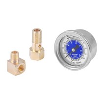 Fuel Pressure Gauge Liquid 0-100PSI Oil Compatible with Civic 88-91 S2000 00-03 Injection, 02 Blue