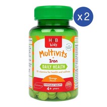 홀랜드앤바렛 키즈 멀티비타민 철분포함 타블렛 240정 Holland & Barrett Kids Multivits with Iron, 2개