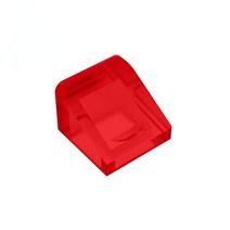 롱브릭타일 접착식파벽돌 파벽돌 MOC 54200 50746 슬로프 30 ° 1x1x2/3 하이테크 빌딩 블록 부품 용 벽돌, 23 Trans-Red-41
