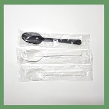 일회용수저 블랙숟가락 BW-178 개별포장 500개, 1세트
