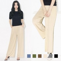 배기 코디 면 스판 면바지 여성바지 배기팬츠 캐쥬얼