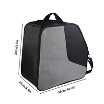 스키부츠 가방 스키힙색 스노우보드 엣지백 Storage Ski Boot Bag Black+gray Heat Resistant Large Capaci, 한개옵션0
