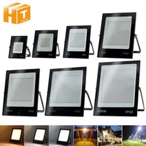 확산판 LED 투광 조명 AC220V 50W 100W 150W 200W 블랙 쉘 IP66 방수 스포트 정원 거리 게이트 벽, 9.Warm light - 20W