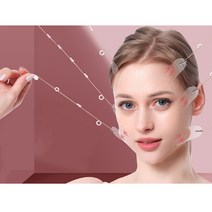 넥크림 목주름패치 보이지 않는 얼굴 리프트 스티커 인스턴트 목과 눈 V 모양 테이프 주름 방지 슬리밍 스트랩 스킨 케어 20 피스