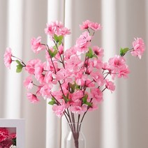 봄내음 진달래 부쉬 53cm FAIAFT 조화 꽃 인테리어 소품 봄꽃, 크림547616 35