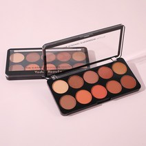 아이섀도 쟁반 호박색 펄 매트 데일리 메이크업 오렌지색 초초보자 대지색 아이섀도, YD 10색 섀도 디스크