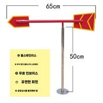 풍속계 야외 옥상 풍량 기류 측정기 바람세기 속도 관측기, A. 빨간색 반사 모든 스테인레스 스틸 표준 길이 65