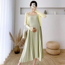 주수원피스 만삭사진 꼬임 임산부하객룩 오피스룩 출근복 임산복 임부복 88사이즈 봄 가을 세트 카디건 드레스 정장 비치 드레스 하이 웨이스트 임신 휴가 옷 출산 주름 슬립 138