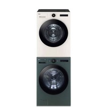 LG 오브제컬렉션 세탁기(24kg)＋건조기(21kg) 세트 FX24GN-21ES (네이처그린 네이처베이지)