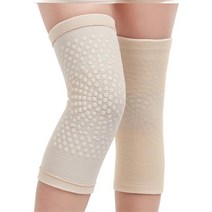 오다리교정기 2pcs 자체 가열 지원 무릎 패드 다리 따뜻하게 중괄호 관절염 관절 통증, 베이지, m