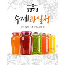 [달달한날] 과일청 500g 답례품 선물세트 딸기청 레몬 자몽 도라지배꿀 생강배꿀 스틱 수제청 달달한날수제청, 오미자 500g+100g(사은품)