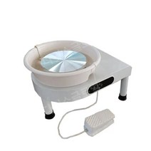 도자기 물레 만들기 도예 공방 조소 전기물레 회전판, 350W LCD 화면 흰색
