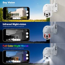 가정용 CCTV 홈 스마트폰 Techage-HD 5MP PTZ WiFi IP 카메라 AI 인간 감지 3MP 야외 방수 무선 보안 2 방, 02 5MP 32G Camera_02 미국 플러그