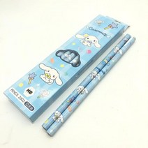 시나모롤 필통 산리오 카와이 마이 멜로디 쿠로미 만화 상자 연필 12 개 학생 HB 사랑스러운 쓰기 펜 선물, [03] Cinnamoroll Pencil