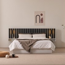 동서가구 이즈 로웰 수납 호텔 침대 슈퍼싱글 퀸 SS Q, 10_퀸(55T CL텍스매트포함) ISG184, 화이트블랙