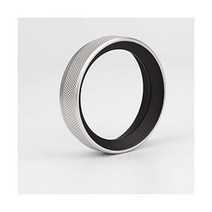 Haoge 후지필름용 MC 자외선 차단 멀티 코팅 렌즈 필터가 적용된 하오지 LUVX100W 메탈 후드 후지 X100F X100T X100S X70 카메라 실버 2in1 액세서리