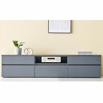 Sunshine 전선구멍 거실장 거실서랍장 수납장 낮은 하부장 W1800, 화이트