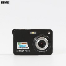 DFMEI 4800W 픽셀 카메라 소형 고화질 디지털 카메라 DV 엔트리 가정용 휴대용 CCD 카드기, 블랙+1800W픽셀+메모리없음
