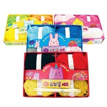 후드넥워머뜨기 뜨개질 패키지 마스크스트랩 어린이 아기목도리 유아모자 만들기 손뜨개 DIY