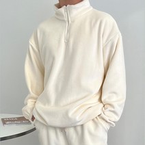 남자 반집업 골지 맨투맨티셔츠 아노락 댄디 롱슬리브 트렌드 스트릿 트렌디 여행룩