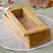 우드 나무 사각 뚜껑 수저통 업소용 식당 대나무 수저함, 선택04-우드 수저통