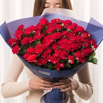 생화택배 장미꽃 미니레드 장미100송이 꽃다발 꽃배달 생화
