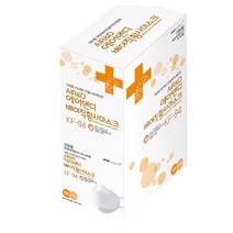 (유한킴벌리 납품사) [필터 및 원자재 전부 국산] 에어앤디 국내생산 MB필터 황사 방역마스크 KF94 대형 흰색 개별포장 30매, 1박스, 30개